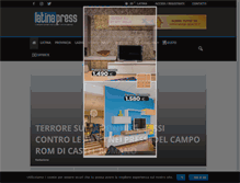 Tablet Screenshot of latinapress.it